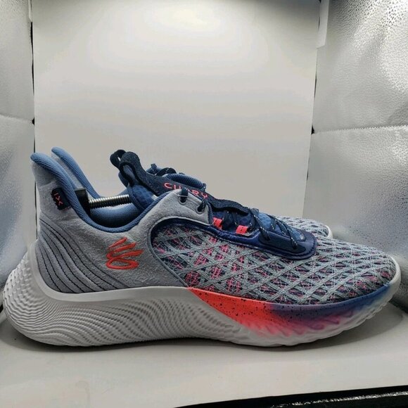 Under Armour Curry Flow 9 Warp the Game Day 3025684-405 Mens Size 16 - Picture 3 of 7